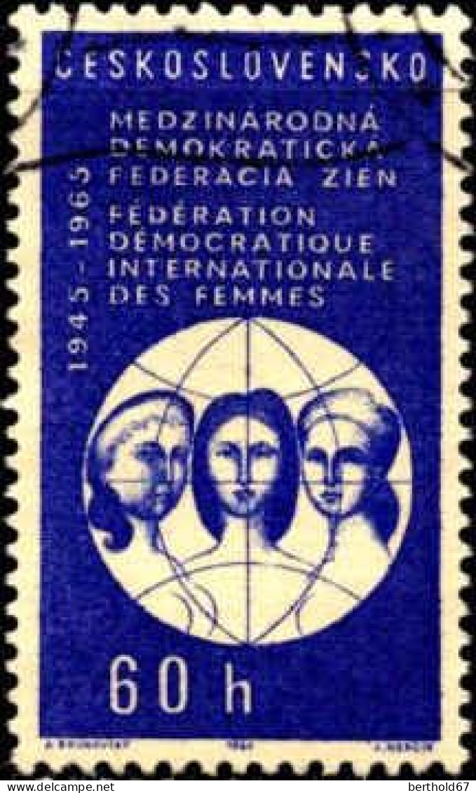 Tchekoslovaquie Poste Obl Yv:1418 Mi:1552 International Democratic Women Federation (Beau Cachet Rond) - Gebraucht