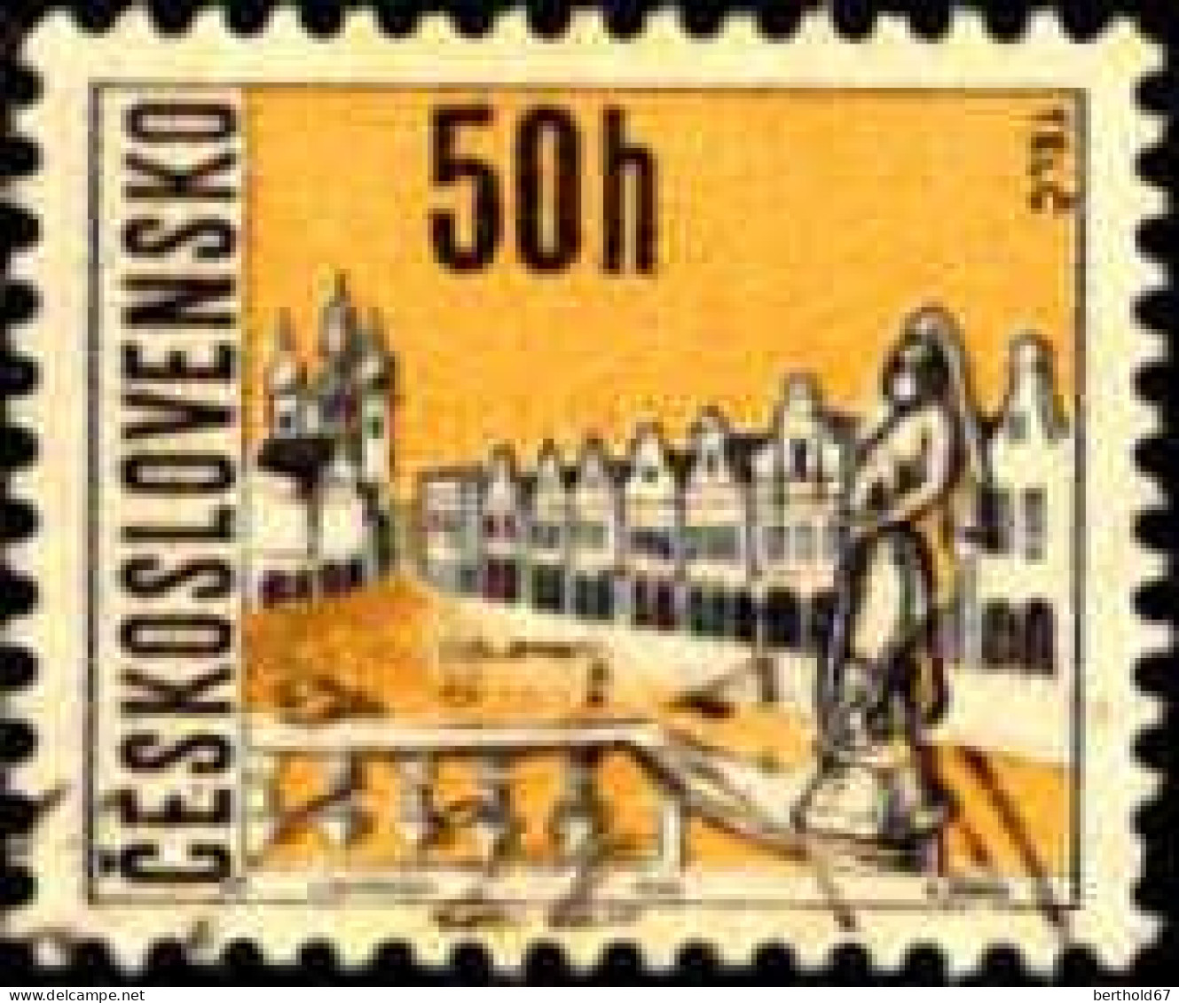 Tchekoslovaquie Poste Obl Yv:1519/1521 Villes (Beau Cachet Rond) - Gebraucht