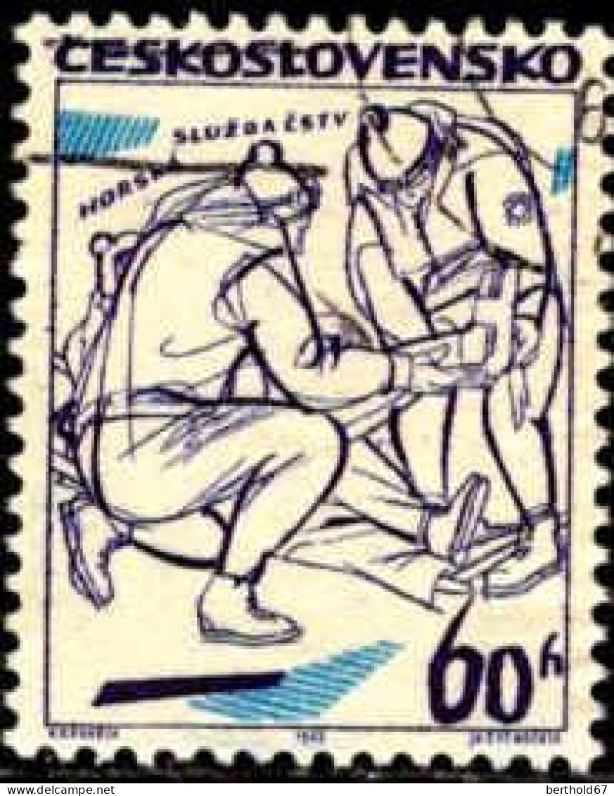 Tchekoslovaquie Poste Obl Yv:1373 Mi:1504 Mountain Rescue Service (cachet Rond) - Used Stamps