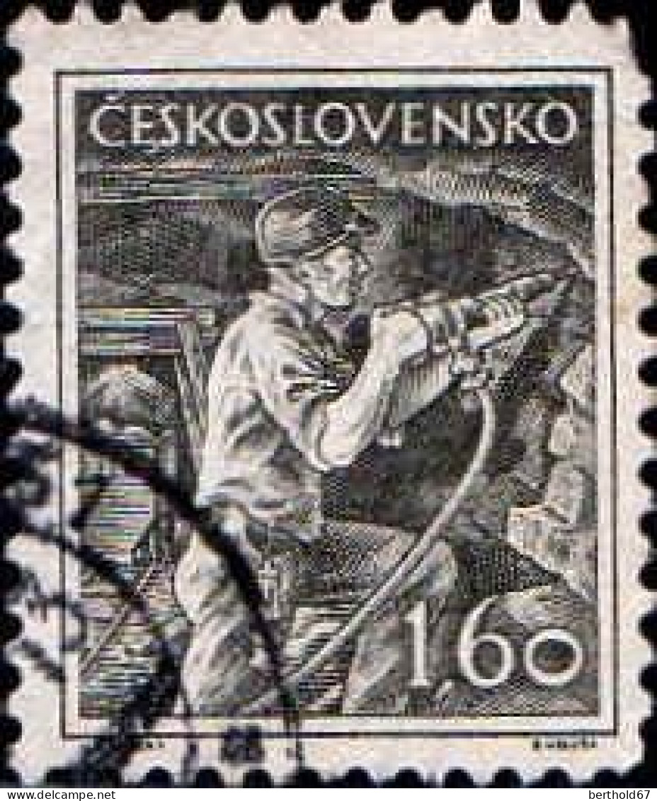 Tchekoslovaquie Poste Obl Yv: 761 Mi:851 Mineur (Beau Cachet Rond) - Oblitérés