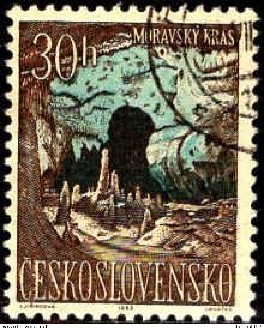 Tchekoslovaquie Poste Obl Yv:1284/1286 Paradis Slovaques & Moraves (TB Cachet Rond) - Oblitérés