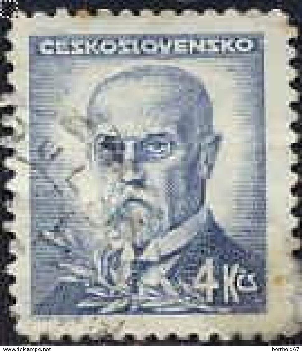 Tchekoslovaquie Poste Obl Yv: 412 Mi:470 Tomáš Garrigue Masaryk President (Beau Cachet Rond) - Gebraucht