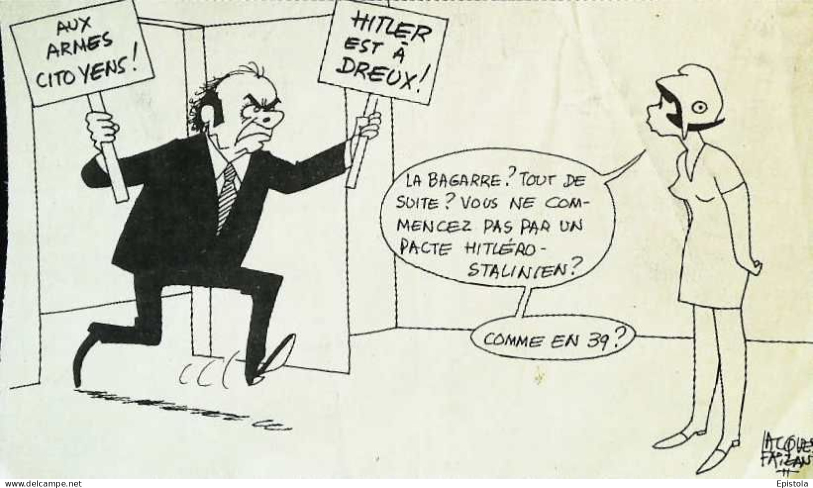 ► Coupure De Presse  Quotidien Le Figaro Jacques Faisant 1983Aux Armes Citoyen Hitler Est à Dreux - Desde 1950