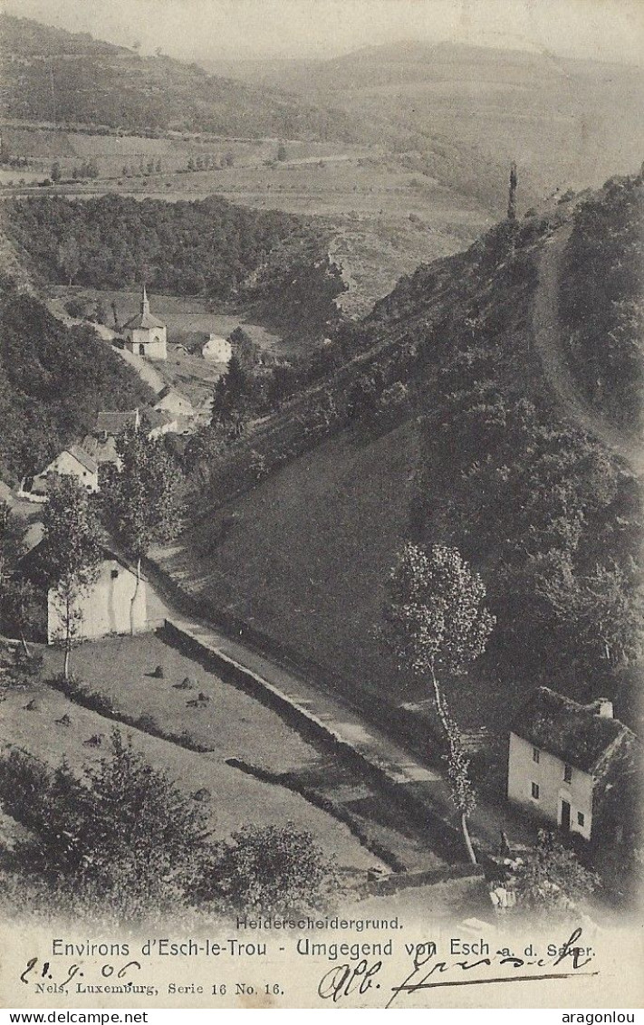 Luxembourg - Luxemburg -  ESCH Sur SÛRE - ENVIRONS D'ESCH-LE-TROU - Nels , Luxembourg - Série 16 No. 16 - Esch-Sauer