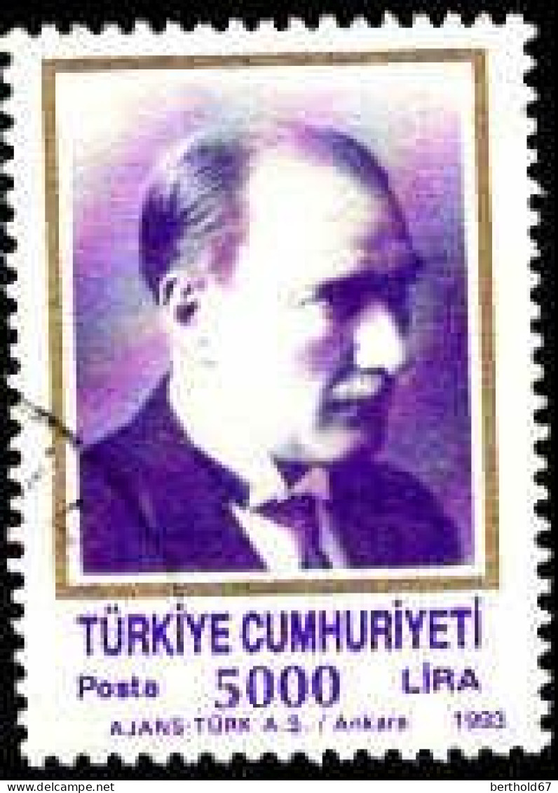 Turquie Poste Obl Yv:2611 Mi  Atatürk (cachet Rond) - Usati