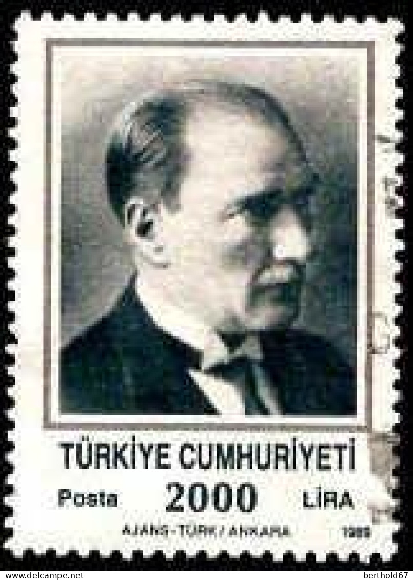 Turquie Poste Obl Yv:2610 Mi:2862A Atatürk (cachet Rond) - Gebraucht