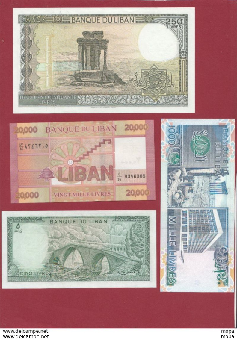 Liban 7 Billets  En UNC - Liban