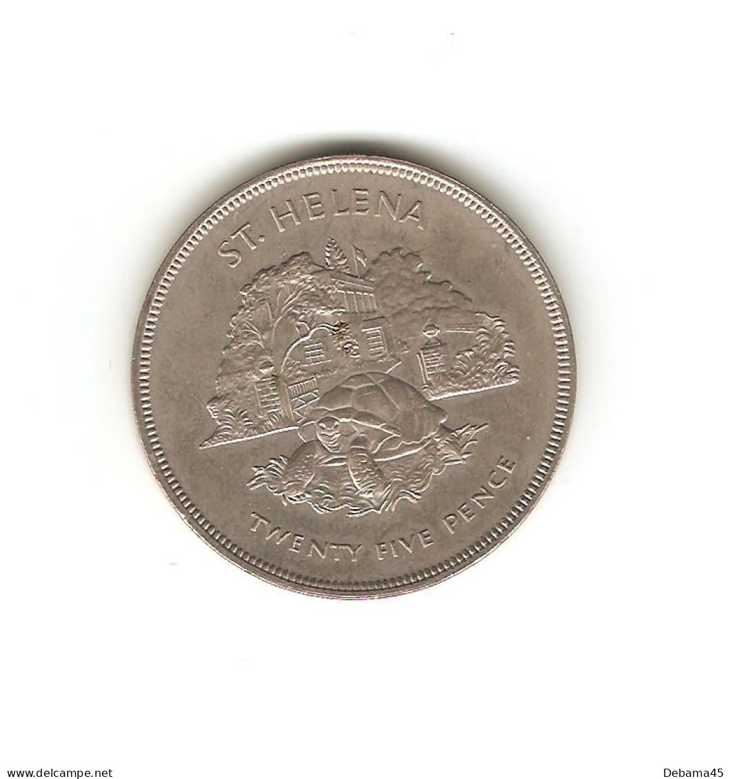 622/ SAINTE-HELENE : Elizabeth II : 25 Pence 1977 (copper-nickel - 28,67 Grammes) Jubilé 1952-1977 - St. Helena