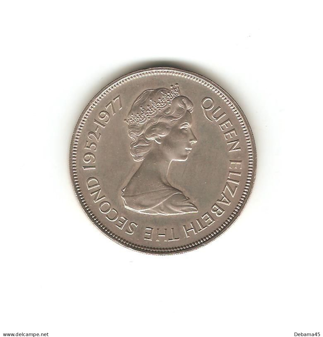 622/ SAINTE-HELENE : Elizabeth II : 25 Pence 1977 (copper-nickel - 28,67 Grammes) Jubilé 1952-1977 - Saint Helena Island