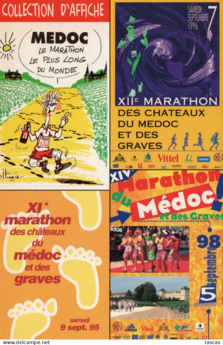 CLB - ATHLETISME - CPM - MARATHON DES CHATEAUX DU MEDOC ET DES GRAVES - COLLECTION D'AFFICHE - Athlétisme