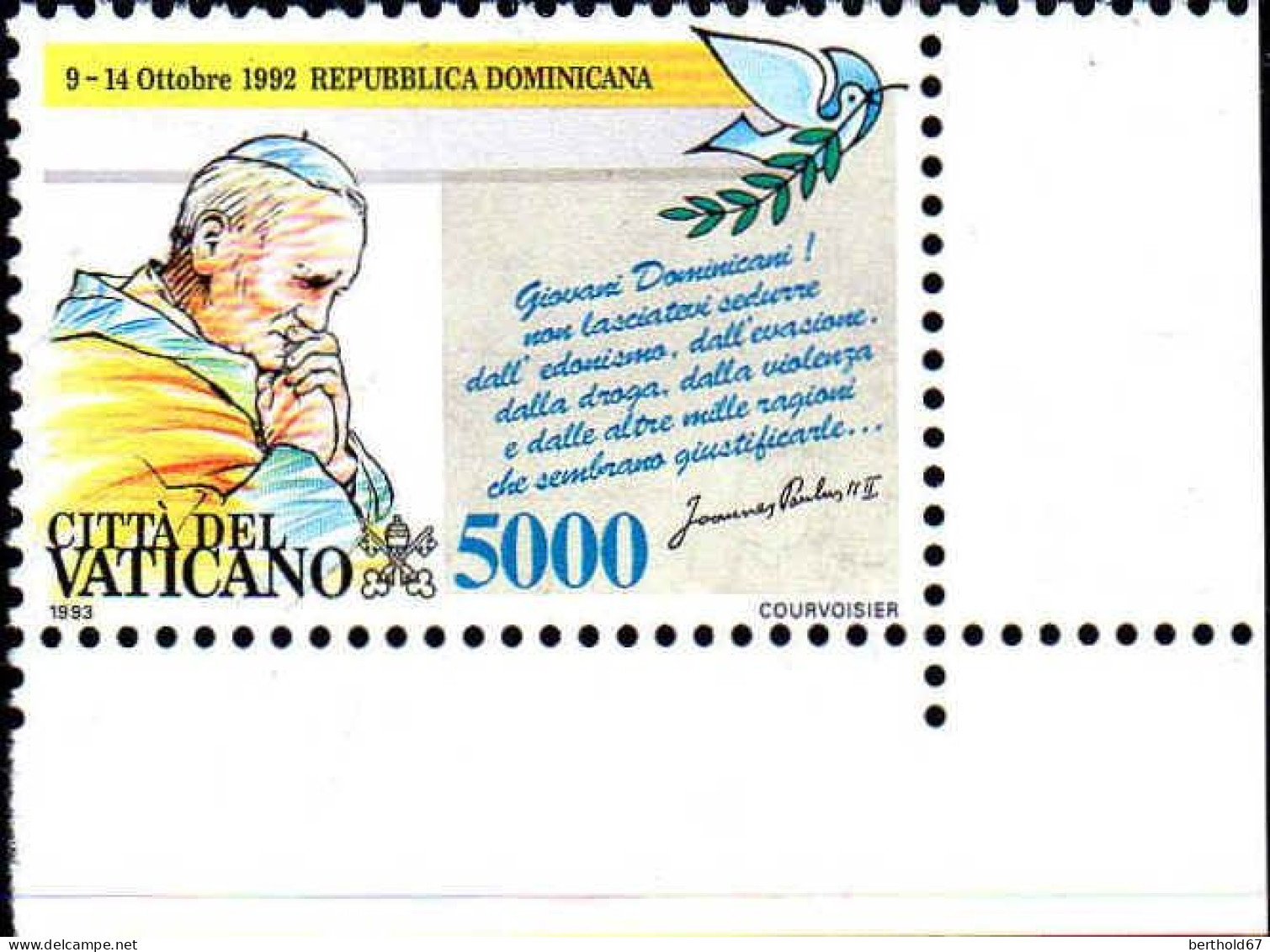 Vatican Poste N** Yv: 963/965 Voyages De Jean Paul II Coin De Feuille - Ungebraucht