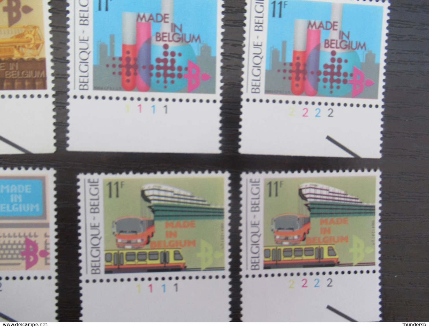 2114/17 'Made In Belgium' - Postfris ** - Volledige Set Plaatnummers - 1981-1990