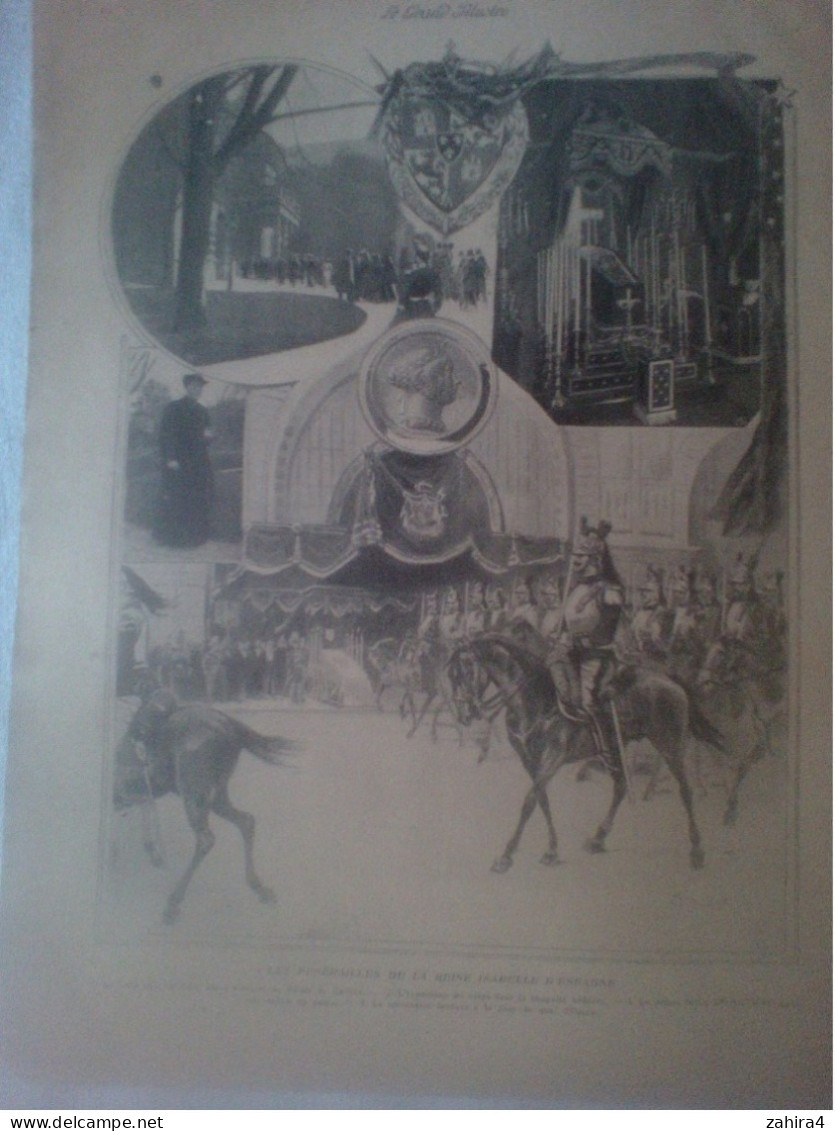 Grand Illustré Dépèche Amiral Makharoff Train Catastrophe Petropavlovsk Mort Isabelle Espagne Attentat Anarchi Barcelone - 1900 - 1949