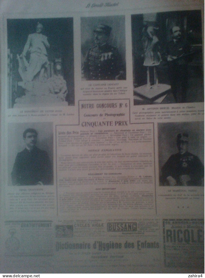 Grand illustré Dépèche Amiral Makharoff Train Catastrophe Petropavlovsk Mort Isabelle espagne Attentat anarchi Barcelone