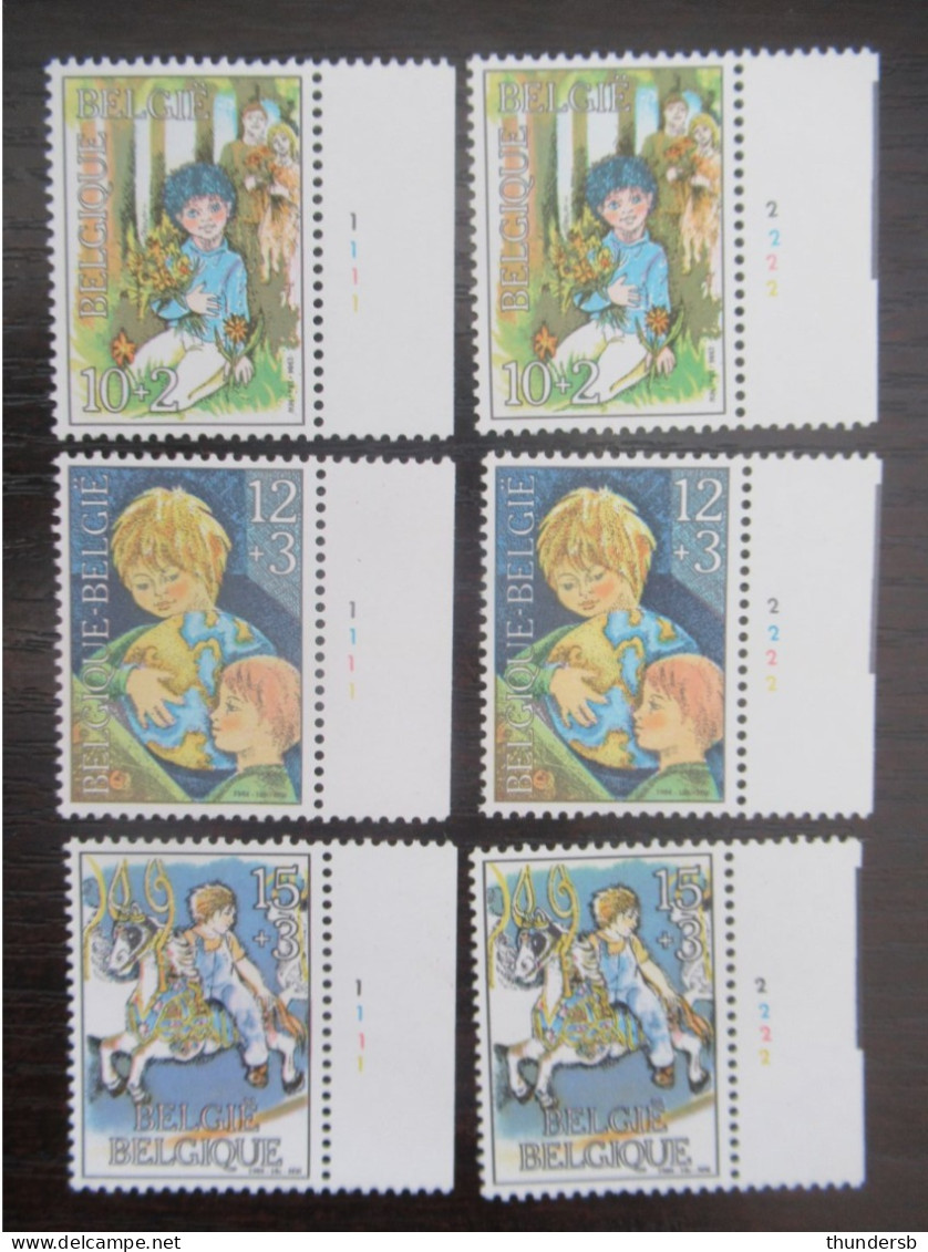 2151/53 'Kinderen' - Postfris ** - Volledige Set Plaatnummers - 1981-1990