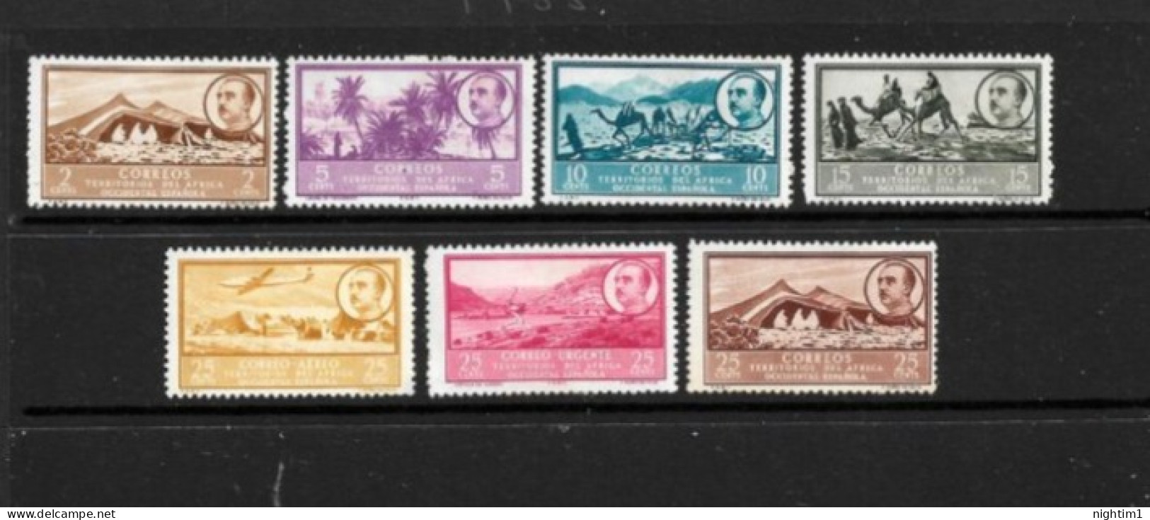 SPANISH AFRICA COLLECTION. SET OF 7.  MINT. - Africa (Other)