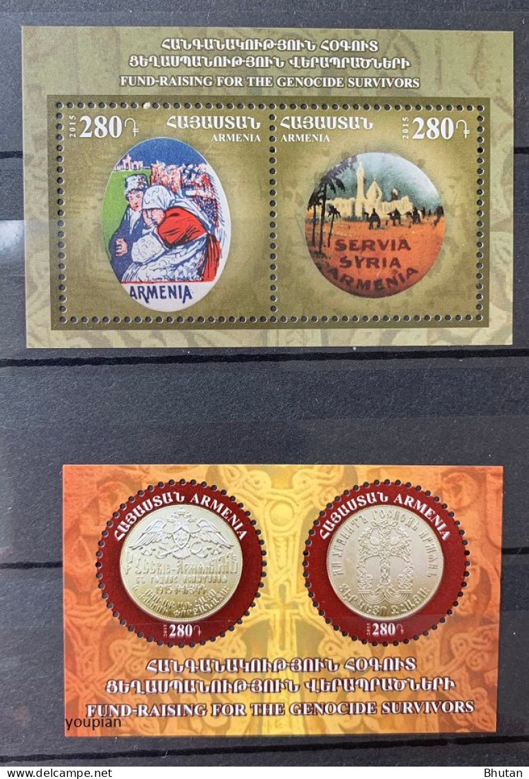 Armenia 2015, Orders And Medals Of Armenia, Two MNH S/S With Unusual S/S - Arménie