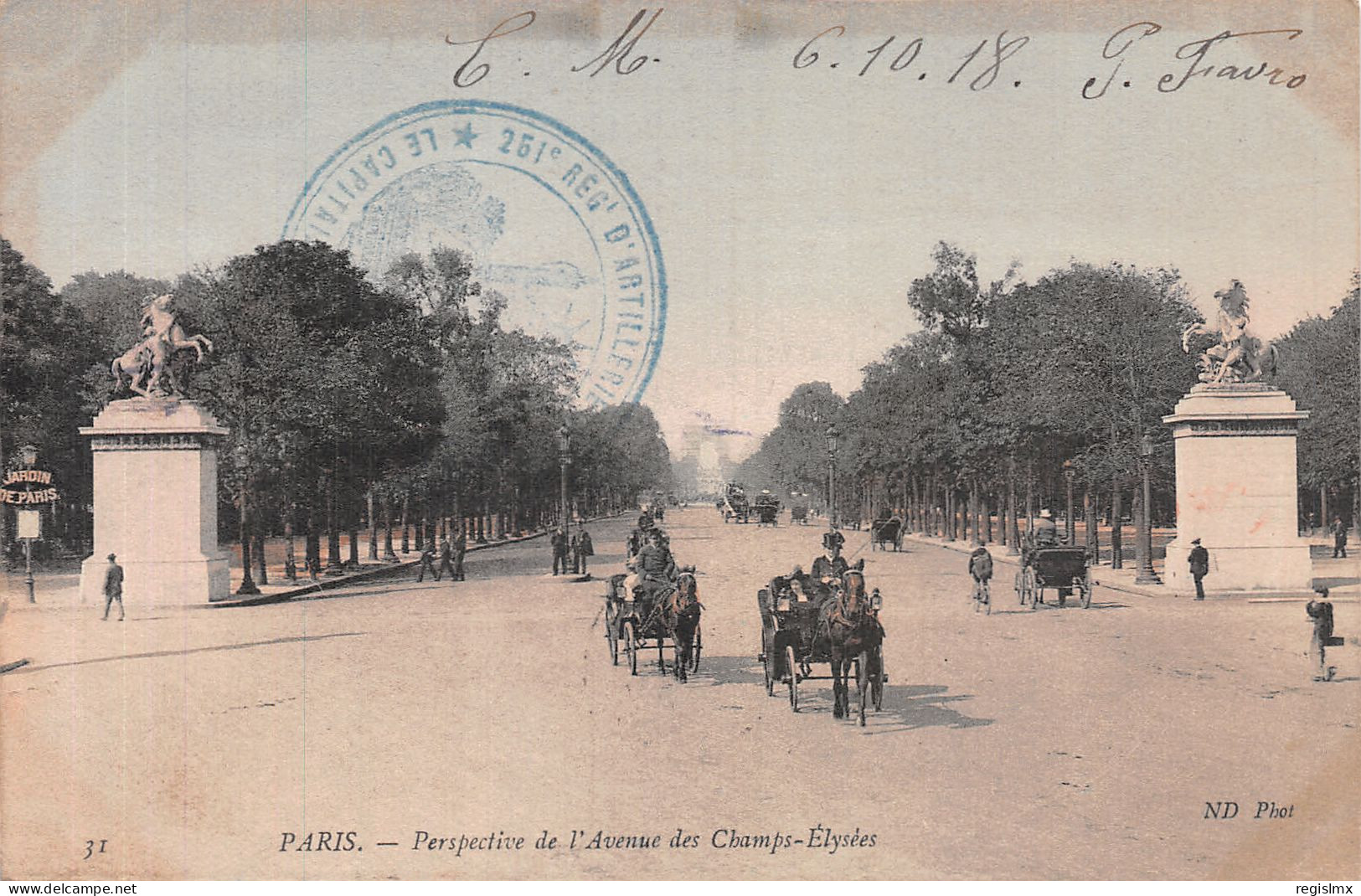 75-PARIS AVENUE DES CHAMPS ELYSEES-N°T1099-F/0329 - Champs-Elysées