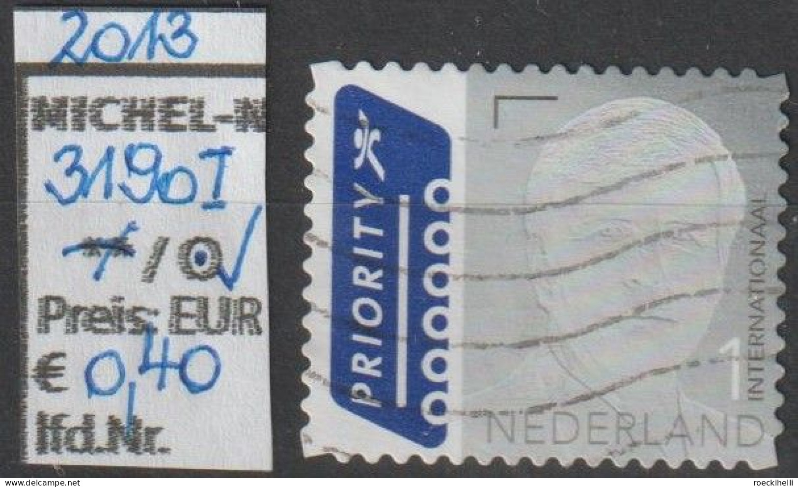 2013 - NIEDERLANDE - FM/DM "König Willem-Alexander" 1 INTERNATIONAL - O  Gestempelt - S.Scan (3190Io Nl) - Used Stamps