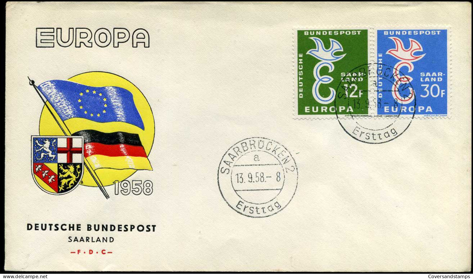 Bundespost - FDC - Europa CEPT - 1958