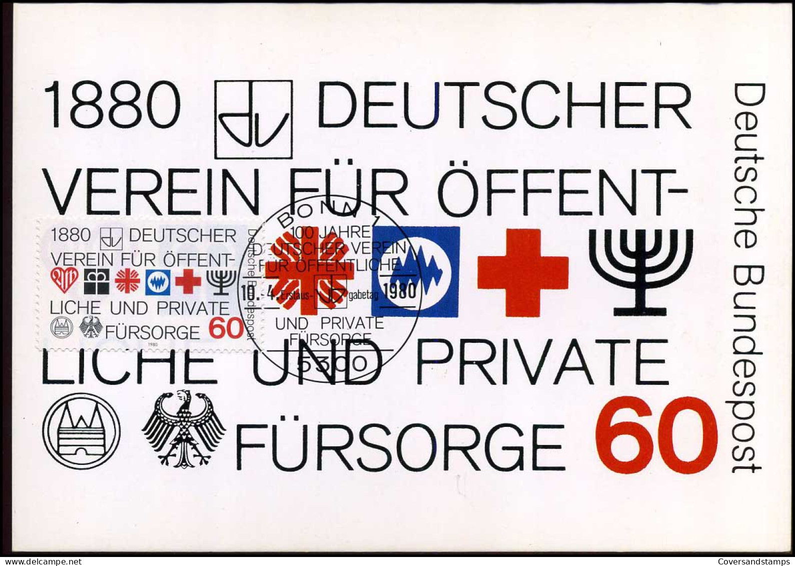 Maximumkarte - 100 Jahre Deutscher Verein Für öffentliche Und Private Fürsorge - Autres & Non Classés