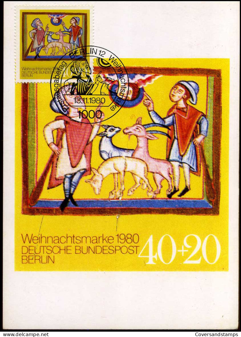 Maximumkarte - Weihnachtsmarke 1980 - Otros & Sin Clasificación