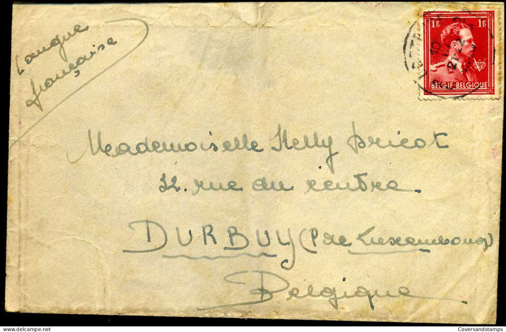 Cover To Dubuy - N° 690 - 1936-1957 Open Kraag