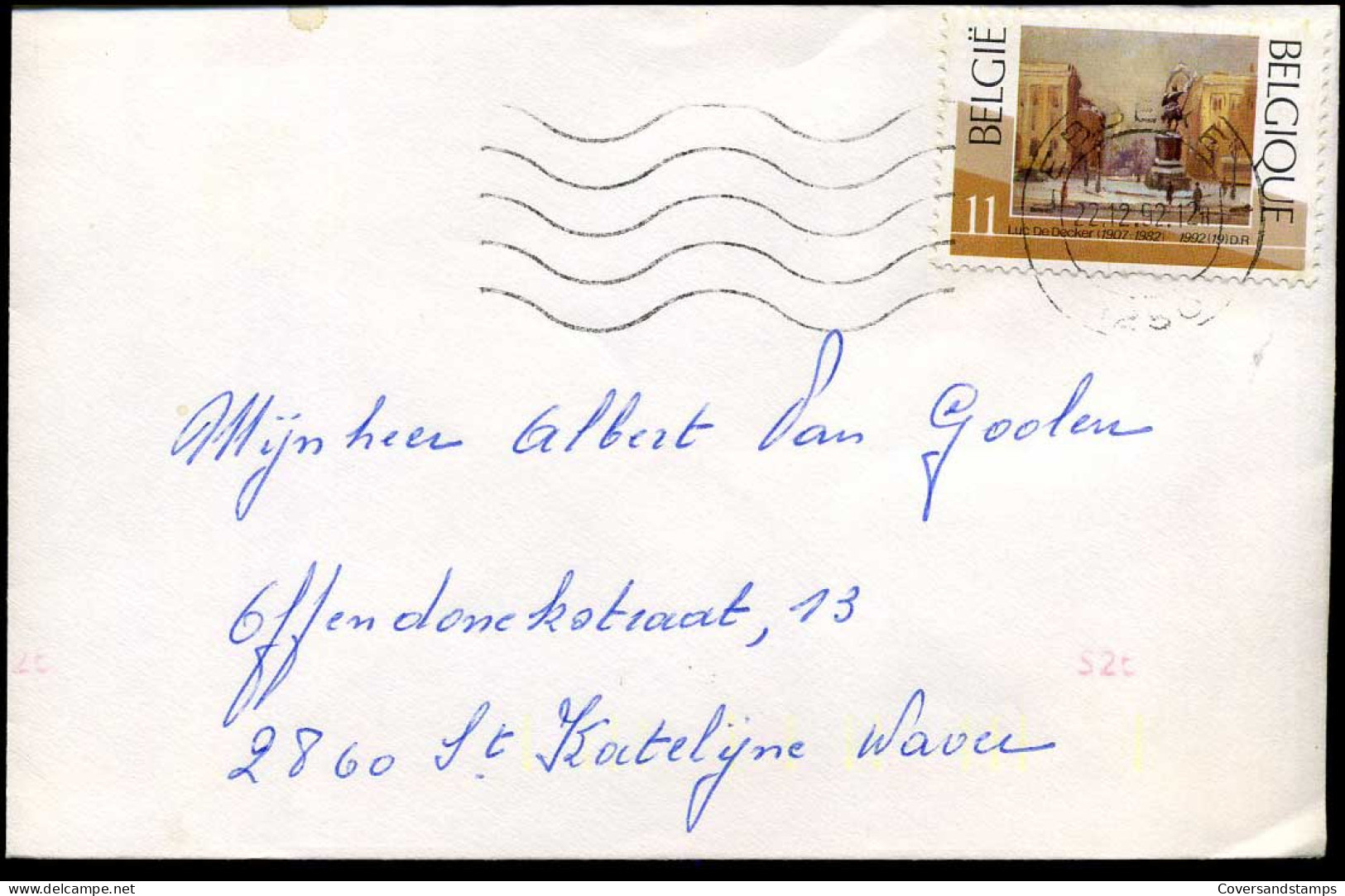 Cover From Lebbeke To St-Katelijne-Waver - Storia Postale