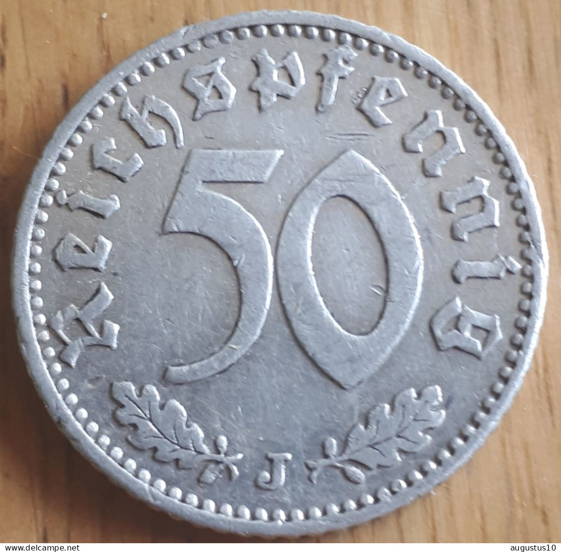 DUITSLAND: SCHAARSE 50 REICHSPFENNIG 1940 J KM 96 XF !! - 50 Reichspfennig