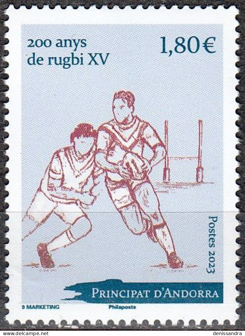 Andorre Français 2023 200 Ans De Rugby à XV Neuf ** - Unused Stamps