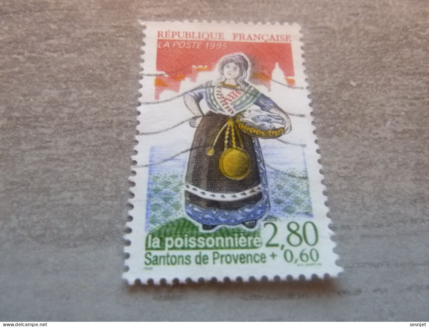 Les Santons De Provence - La Poissonnière - 2f.80+60c. - Yt 2979 - Multicolore - Oblitéré - Année 1995 - - Oblitérés