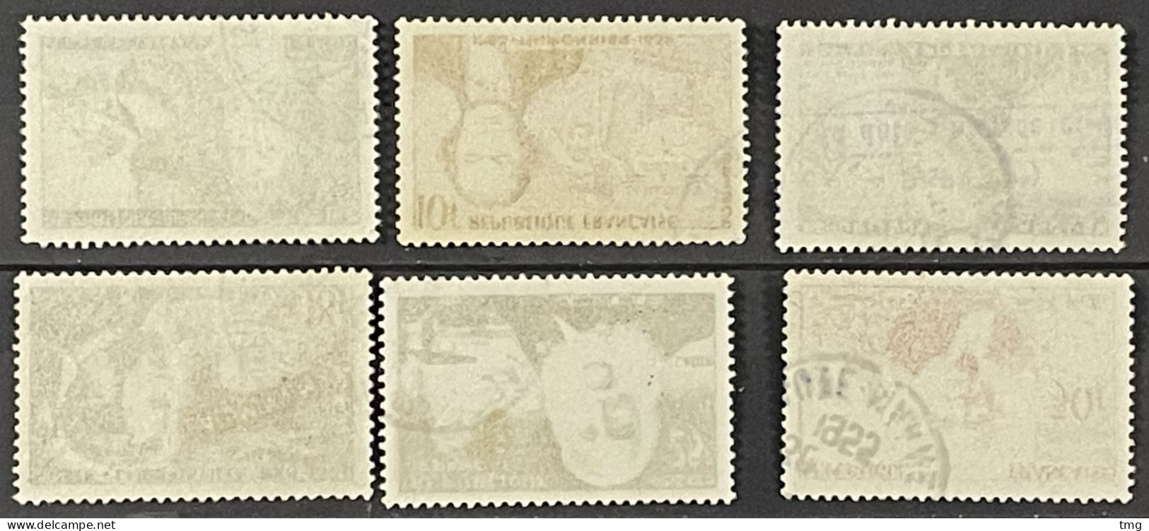 YT 1012 A 1017 ° Obl 1955 Le Bon Thimonnier Appert Deville Martin Bernigaud (côte 13 €) France – Aff - Used Stamps