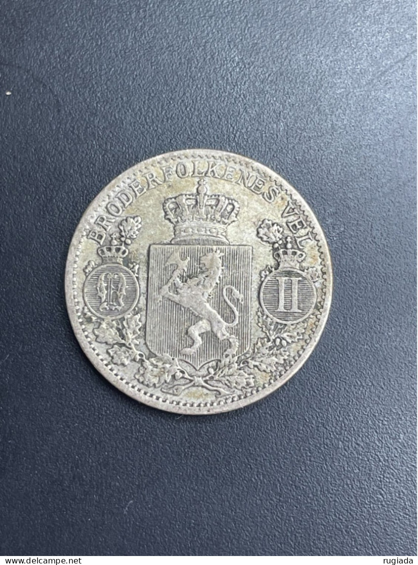 1899 Norway Oscar II 25 Ore, Silver 0.60, XF Extremely Fine, Low 600k Mintage - Norvège