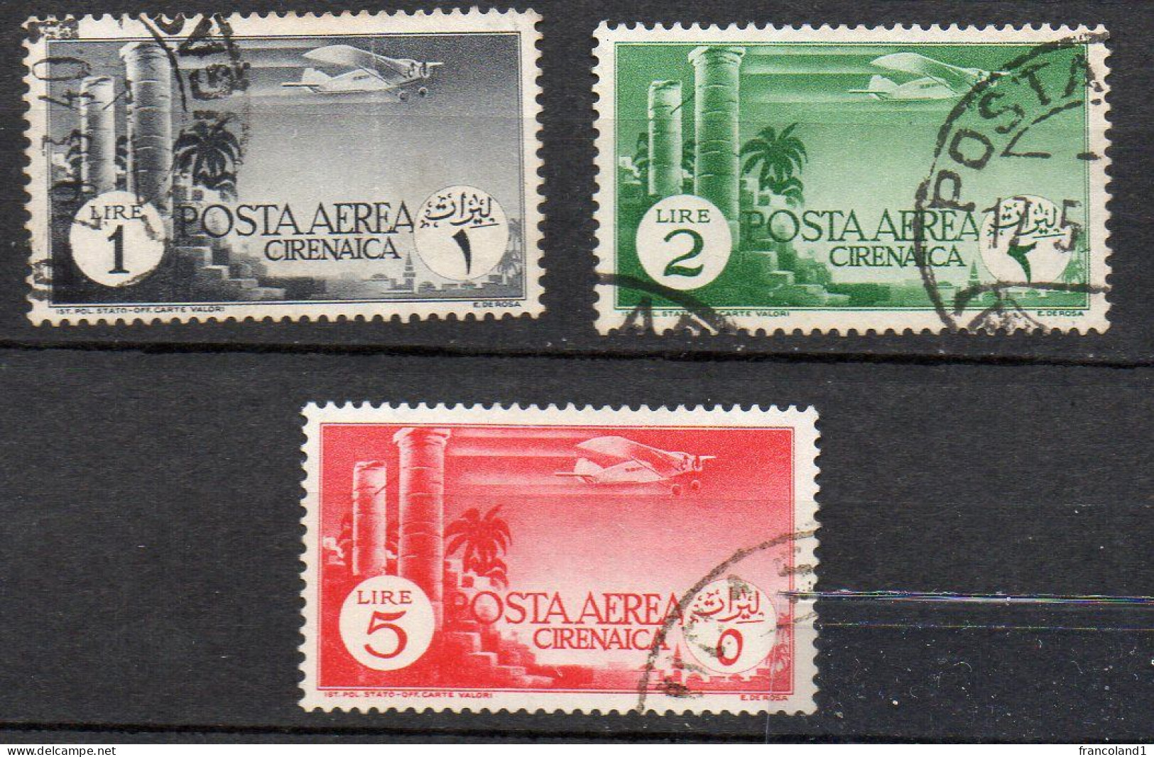 1932 Cirenaica  Soggetti Africani A 6 - 11 Seria Completa Used Timbrati Sassone 120 Euro - Cirenaica