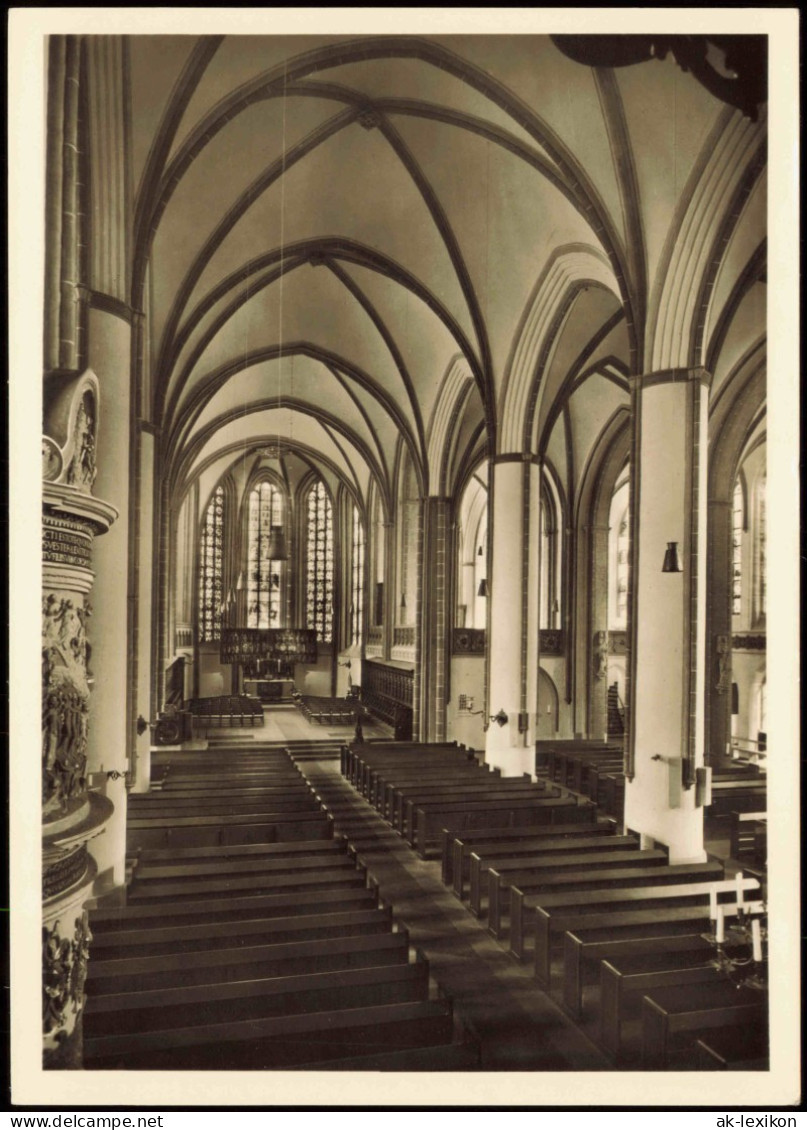 Ansichtskarte Lüneburg St. Johanniskirche Blick Zum Hauptaltar 1960 - Lüneburg