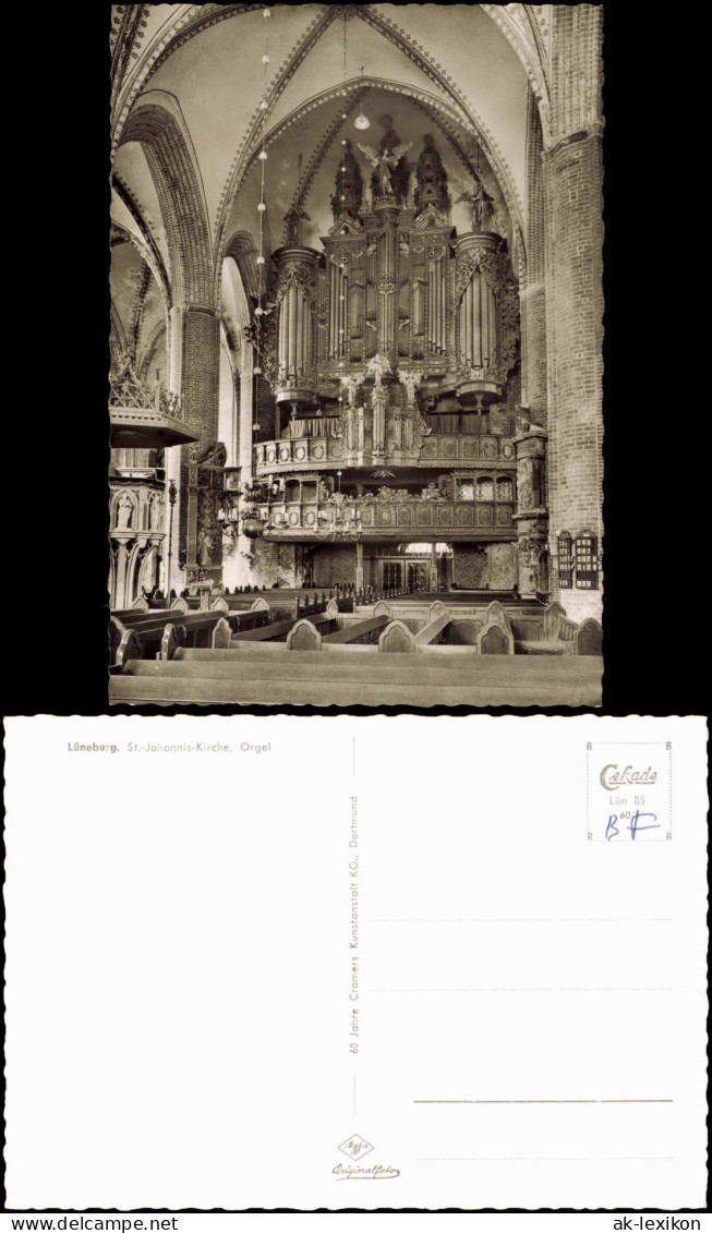 Ansichtskarte Lüneburg Innenansicht St.-Johannis-Kirche, Orgel 1985 - Lüneburg