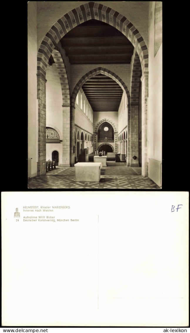 Ansichtskarte Helmstedt Kloster Marienberg Inneres Nach Westen. 1960 - Helmstedt