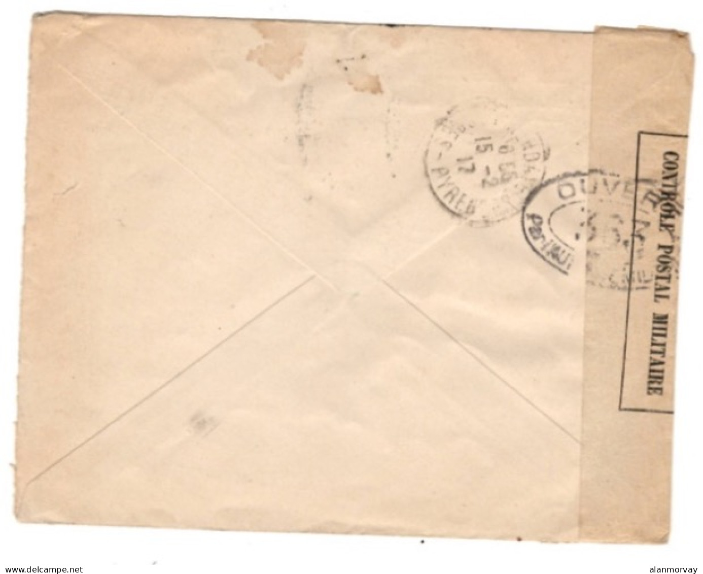 French Morocco - February 3, 1917 Marrakech Censored Cover To France - Andere & Zonder Classificatie