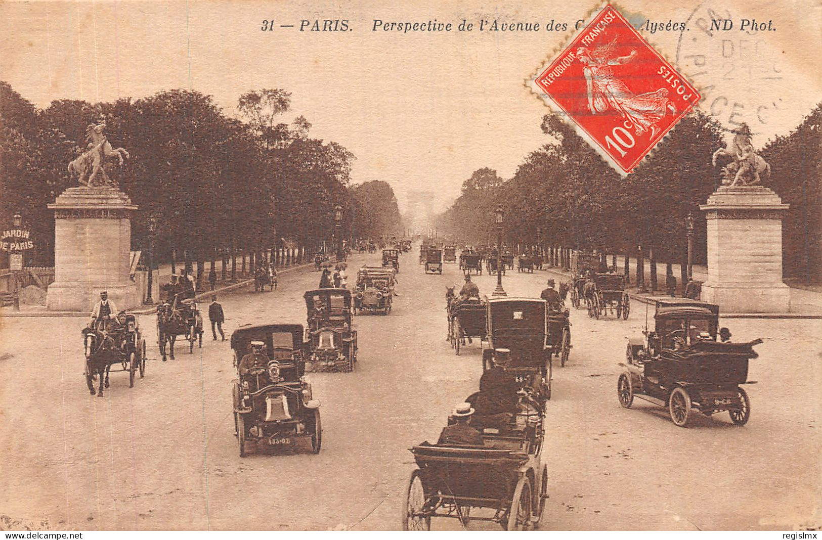 75-PARIS AVENUE DES CHAMPS ELYSEES-N°T1100-E/0099 - Champs-Elysées