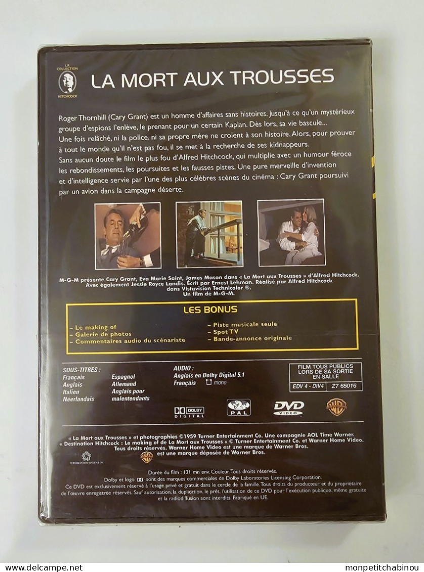 DVD Alfred Hitchcock : LA MORT AUX TROUSSES (NEUF) - Krimis & Thriller