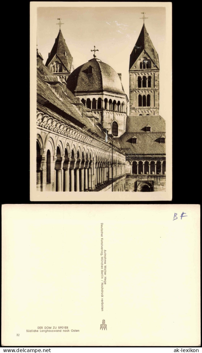 Ansichtskarte Speyer Kaiserdom Südliche Langhauswand Nach Osten 1960 - Speyer