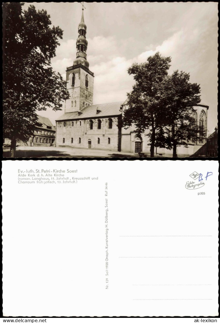 Ansichtskarte Soest Ev.-luth. St. Petri-Kirche Soest 1960 - Soest