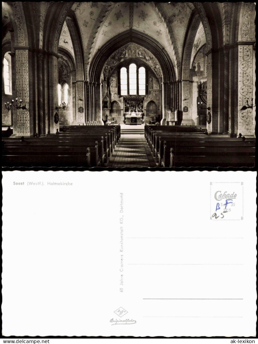 Ansichtskarte Soest Hohnekirche Innenansicht 1959 - Soest