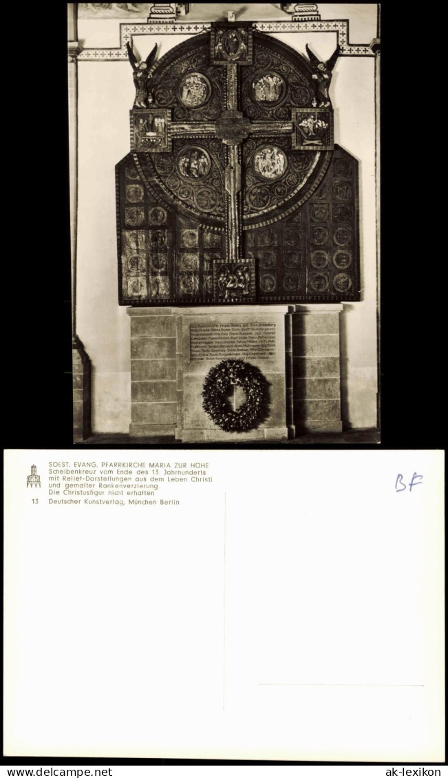 Soest EVANG. PFARRKIRCHE MARIA ZUR HÖHE Scheibenkreuz Vom Ende Des 13. JH. 1960 - Soest