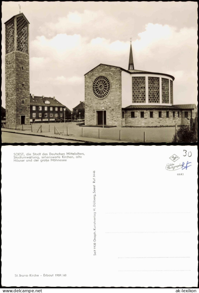 Ansichtskarte Soest St. Bruno-Kirche 1960 - Soest