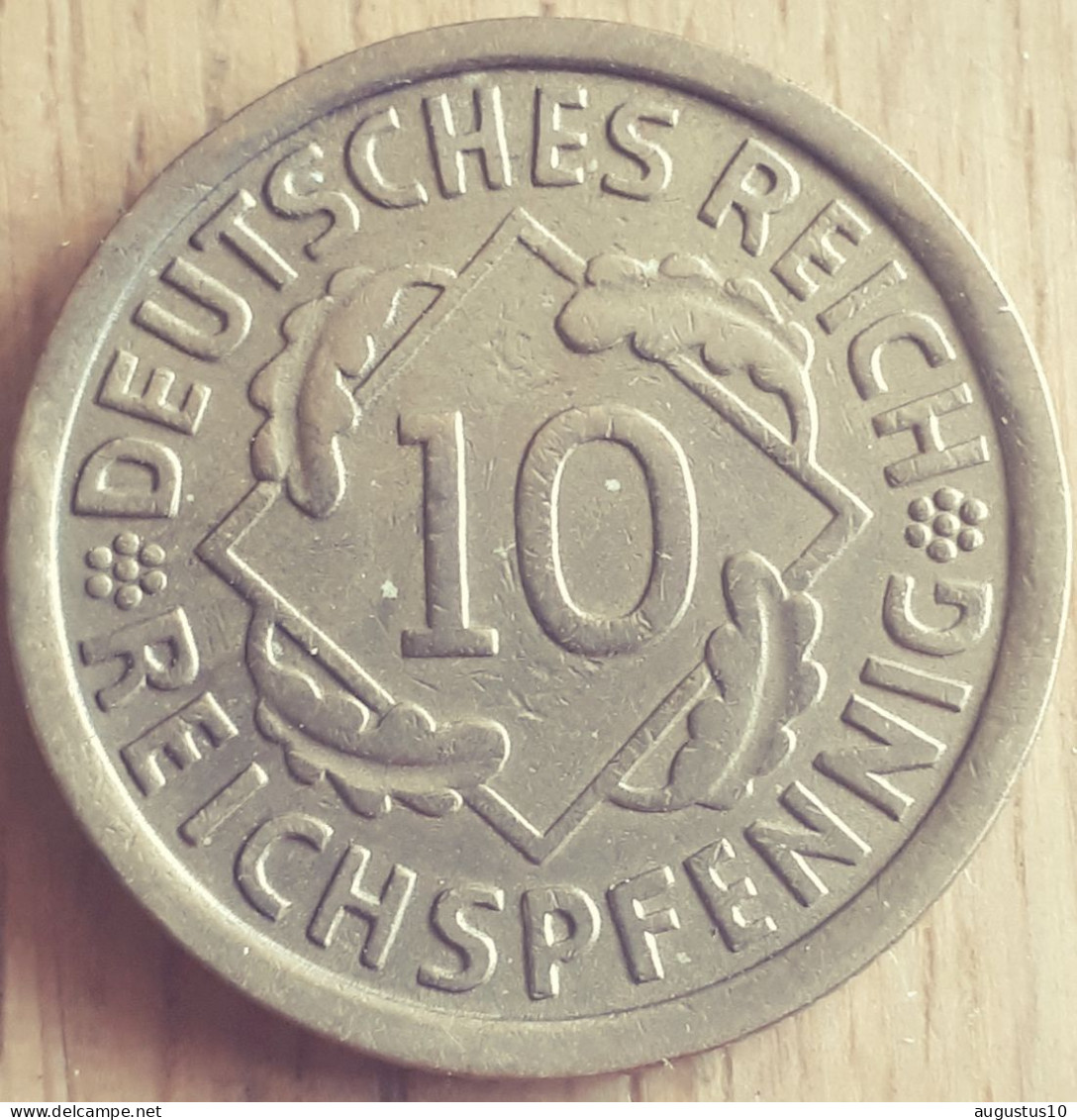 DEUTSCHLAND: 10 REICHSPFENNIG 1929 J KM 40 UNC - 10 Renten- & 10 Reichspfennig