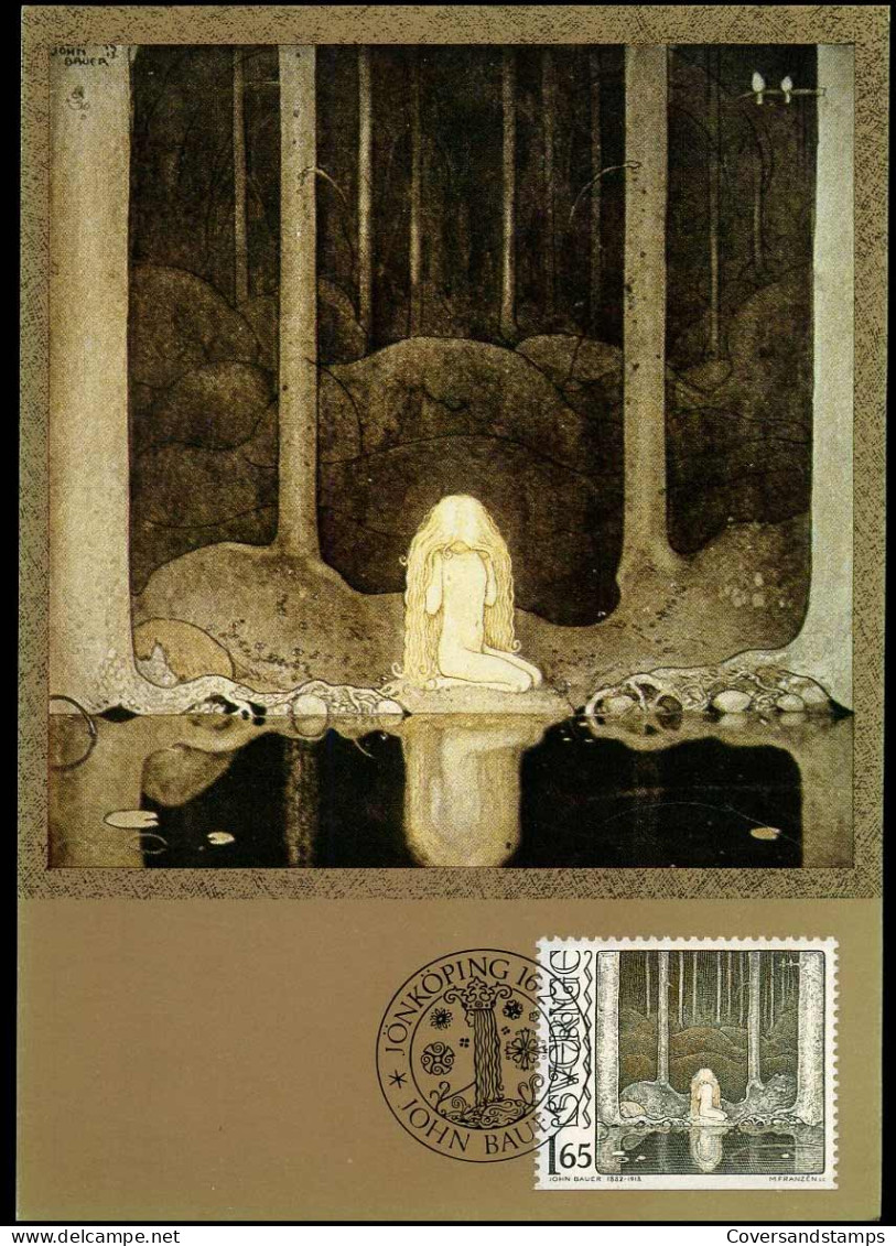 "Marsh Princess", John Bauer - Cartoline Maximum