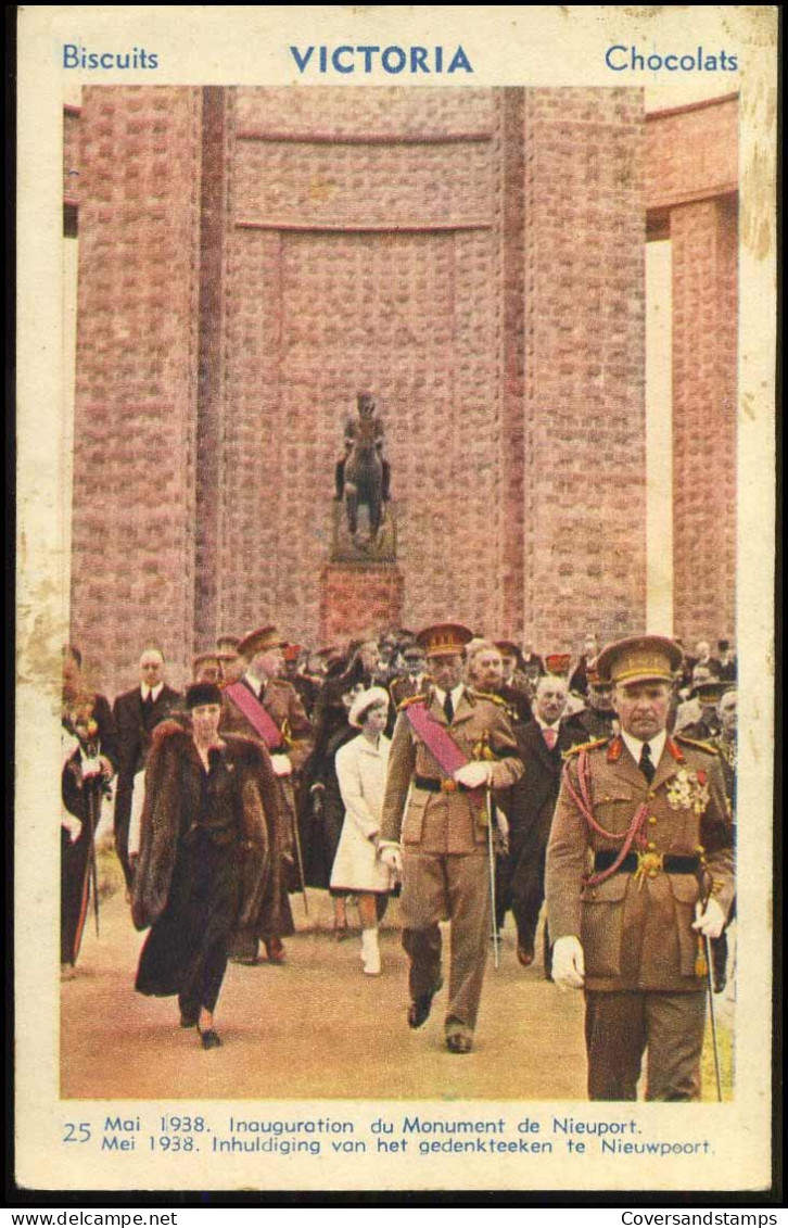 25 Mei 1938, Inhuldiging Van Het Gedenkteeken Te Nieuwpoort / 25 Mai 1938, Inauguration Du Monument De Nieuport - Victoria