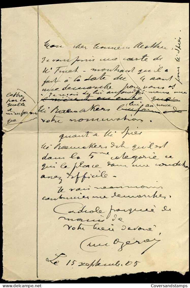 74 Op Brief Naar Bouillon - 1905 Barbas Largas