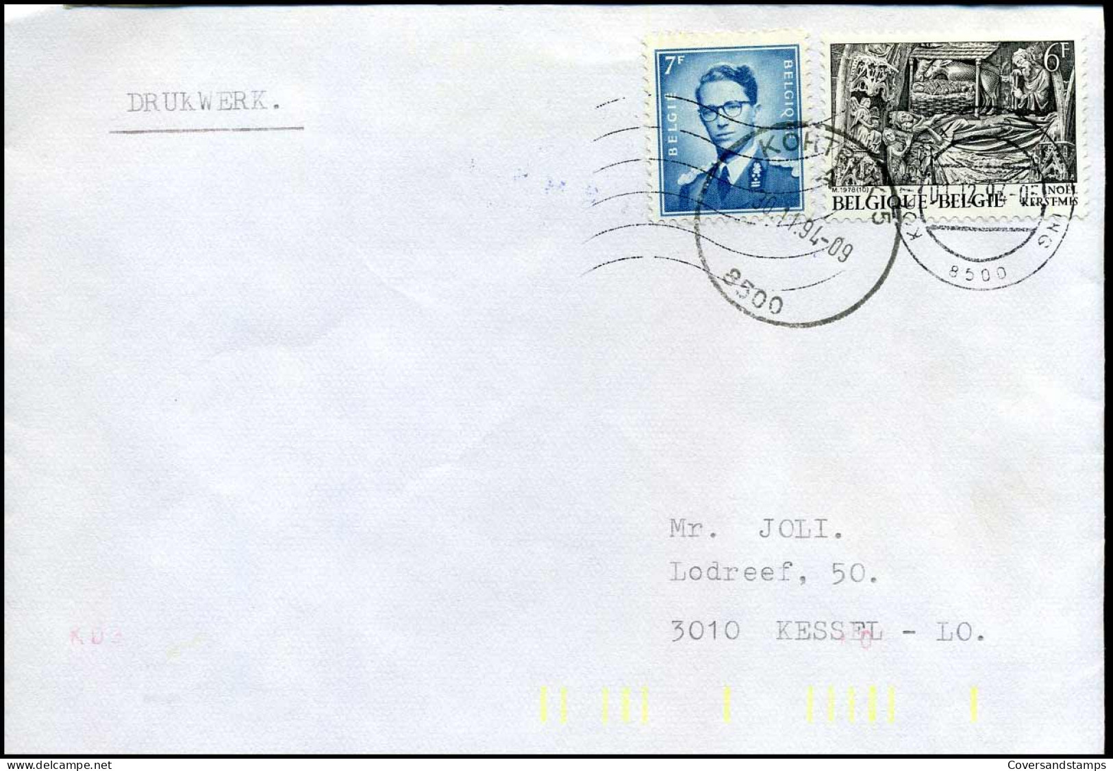 1069B Op Envelop - 1953-1972 Brillen